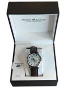 MAURICE LACROIX WRIST WATCH IN BOX WITH PAPERS