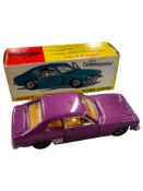 BOXED DINKY MODEL 165, FORD CAPRI, WITH SPEED WHEELS, PURPLE COLOUR