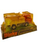 BOXED DINKY MODEL 438, FORD D800 TIPPER TRUCK, ORANGE/YELLOW