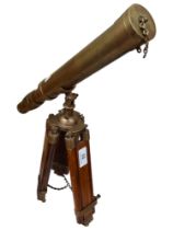 BRASS TELESCOPE ON STAND