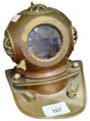 SMALL DEEP SEA DIVERS HELMET APPROXIMATELY 18CM TALL
