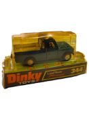 BOXED DINKY MODEL 344, LANDROVER, BLUE METALLIC WITH TOW HOOK