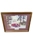 PAIR OF FRAMED BENTLEY PICTURES BY BOB MURRAY
