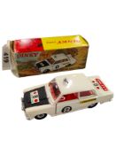 BOXED DINKY MODEL 212, FORD CORTINA, MARK 1, RALLY CAR, WHITE WITH BLACK BONNET