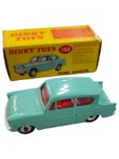 BOXED DINKY MODEL 155, FORD ANGLIA SALOON, TURQUOISE COLOUR