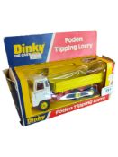 BOXED DINKY MODEL 432, FODEN TIPPING LORRY, YELLOW/WHITE