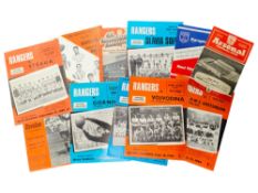 COLLECTION OF OLD RANGERS EUROPEAN PROGRAMMES