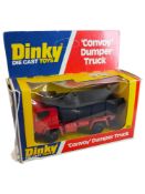 BOXED DINKY MODEL 382, CONVOY DUMPER TRUCK, RED/BLACK