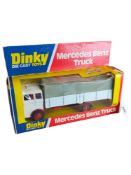 BOXED DINKY MODEL 940, MERCEDES BENZ TRUCK, WHITE WITH GREY CANOPY