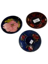 3 X MOORCROFT PLATES