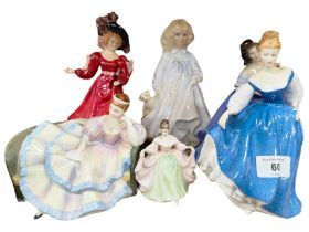 6 ROYAL DOULTON FIGURES