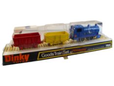 BOXED DINKY MODEL 784, GOODS TRAIN SET, ONE LOCOMOTIVE & TWO WAGONS