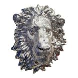 MODERN WALL MOUNTED SILVER LION HEAD FROM THE HOME OF FORMER AUTHOR C S LEWIS
