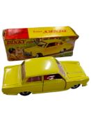 BOXED DINKY MODEL 133, FORD CORTINA, MARK 1, YELLOW COLOUR
