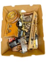 LARGE BOX LOT OF TOOLS ETC