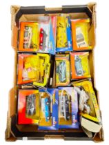 BOX LOT OF 12 BOXED CORGI MODEL CARS ETC