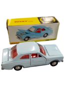BOXED DINKY MODEL 168, FORD ESCORT, WITH CERTIFICATE, LIGHT BLUE COLOUR