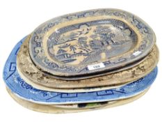QUANTITY OF VICTORIAN AND OTHER PLATTERS