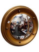 VINTAGE ROUND WALL MIRROR