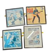 4 FRAMED MUSIC PICTURES