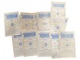 COLLECTION OF OLD RANGERS PROGRAMMES