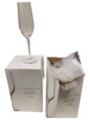2 BOXES OF CRYSTAL CHAMPAGNE FLUTES