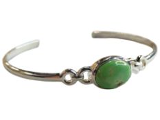 SILVER & TURQUOISE BANGLE