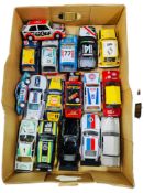 BOX LOT OF MODEL RALLY CARS ETC MOSTLY BURAGO
