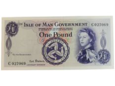 ISLE OF MAN £1 BANK NOTE - P.G.H.STALLARD 1961