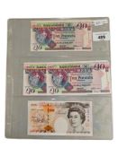 3 X BANK OF IRELAND £10 BANK NOTES - 2 X 28TH MAY 1992 AND 1 X 14TH MAY 1991 AND BANK OF ENGLAND £10