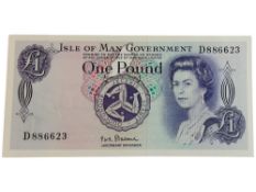 ISLE OF MAN £1 BANK NOTE - P.G.H.STALLARD