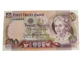 FIRST TRUST BANK £20 BANK NOTE - 10TH JANUARY 1994 - E.F.MCELROY