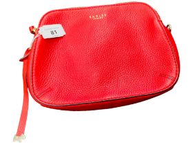 RADLEY RED DESIGNER SHOULDER BAG