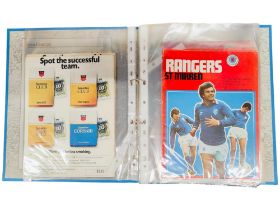 FOLDER OF 1978-1979 RANGERS PROGRAMMES