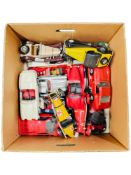 GOOD BOX LOT OF LARGER SCALE MODEL CARS
