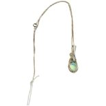 SILVER & OPAL STYLE NECKLACE