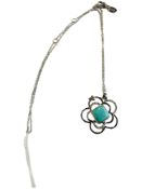 SILVER AND TURQUOISE NECKLACE