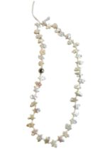 SILVER & MOTHER OF PEARL NECKLACE