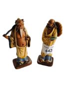 PAIR OF CHINESE MUD MEN APPROXIMATELY 4"
