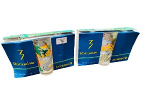 SET OF 6 VINTAGE LUMINARC ROTTERDAM TUMBLERS