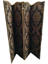 LARGE VICTORIAN 4 PANEL ROOM DIVIDER