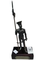 NEOPOLEONIC MILITARY PEWTER FIGURE - 15CM