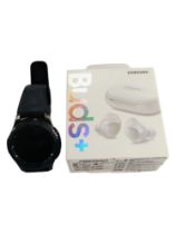 SAMSUNG WATCH & PAIR OF SAMSUNG PODS