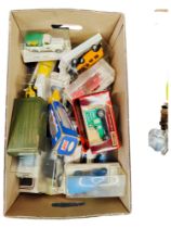 BOX LOT OF MODEL CARS ETC