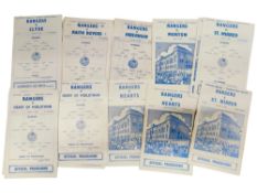 COLLECTION OF 1960S RANGERS PROGRAMMES
