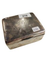 SILVER CIGARETTE BOX 327 GRAMS TOTAL