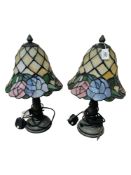 PAIR OF TIFFANY STYLE LAMPS