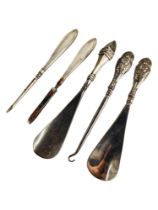 5 SILVER HANDLED ITEMS