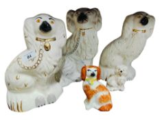 COLLECTION OF OLD FIRESIDE DOGS