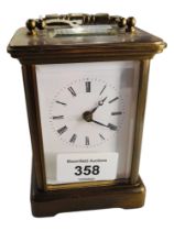 CARRIAGE CLOCK MATTHEW NORMAN LONDON WORKING WITH KEY
